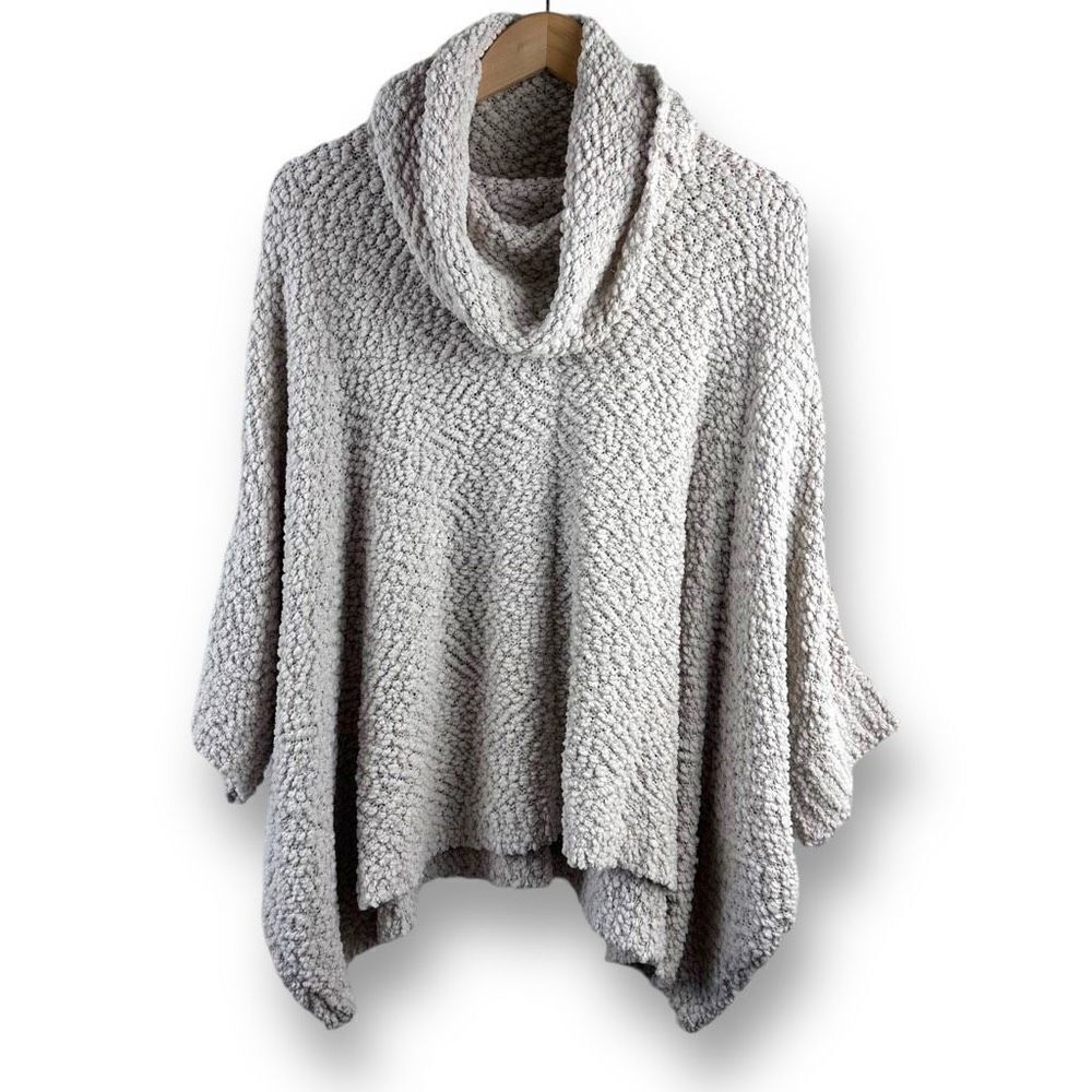Hippie Rose loose-fitting cowl neck beige sweater‎ size M